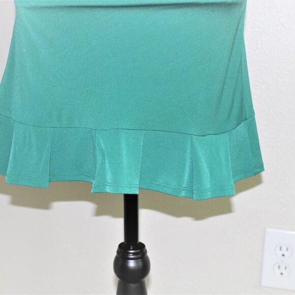 BCBGeneration Ruffle Wrap Dress 3/4 bell sleeves liquid knit XS - Picture 5 of 8